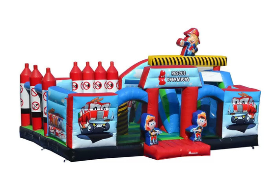 Inflatable Obstacle Course Race Double Stitching For Outdoor Activities