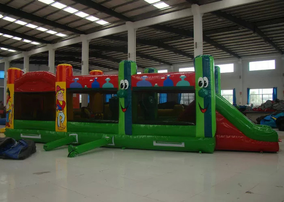 Fun Kids Inflatable Obstacle Course Rental 0.55mm PVC Tarpaulin