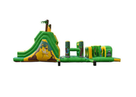 Funny Jungle Race Inflatable Obstacle Courses Amusement Park