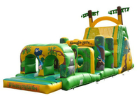 Funny Jungle Race Inflatable Obstacle Courses Amusement Park