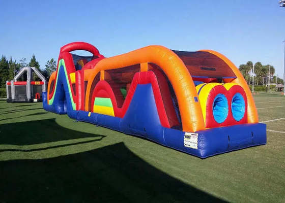 Inflatable Bouncy Castle Assault Course , Warrior Dash Obstacle Course