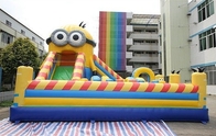 Interesting Minion Themed Inflatable Amusement Park For Rental