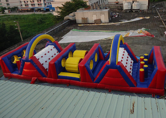 Awesome 15mL Inflatable Sports Games Fire Resistanc Colorful Obstacle Course