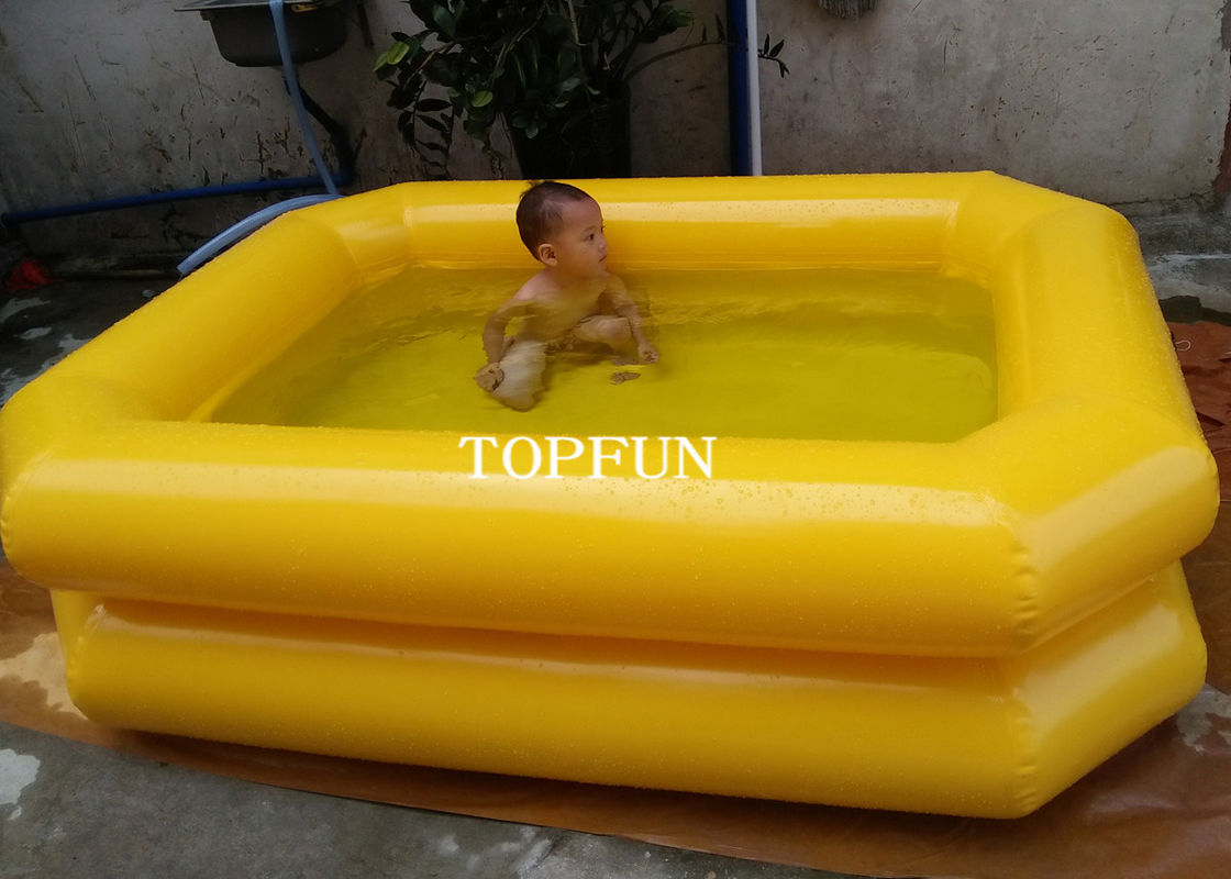 Double Tubes 0.65m High Kids Swimming Pool Inflatable PVC Tarpaulin