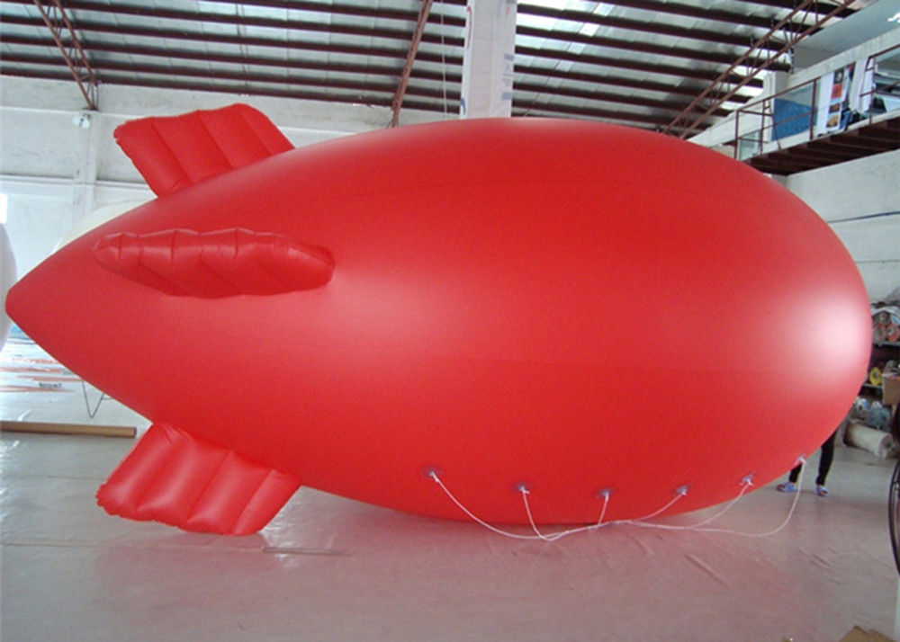 Red Helium Advertising Balloons For Promotion With PVC Material