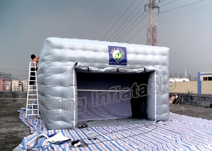 Plato PVC Tarpaulin Inflatable Event Tent With Square Shaped For Outdoor Activitys