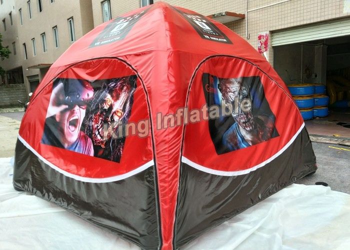 Red PVC Tarpauline Inflatable Event Tent Igloo For Exhibition , Inflatable Marquee