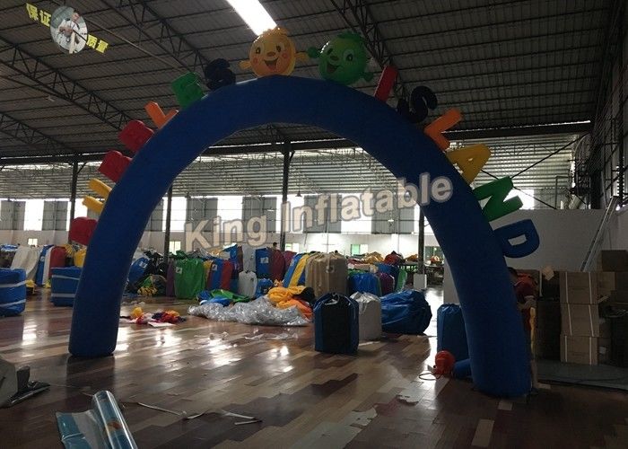 Custom Blue Oxford Durable Inflatable Arches for Event or Games Entrance