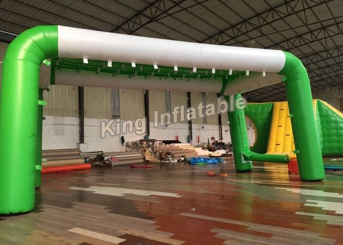 Custom 10*20 Feet Misting Inflatable Event Tent With Green And White Colors