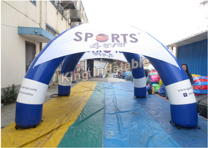 Customized Blue Inflatable Spider Tent For Advertising Size , Diameter 5m