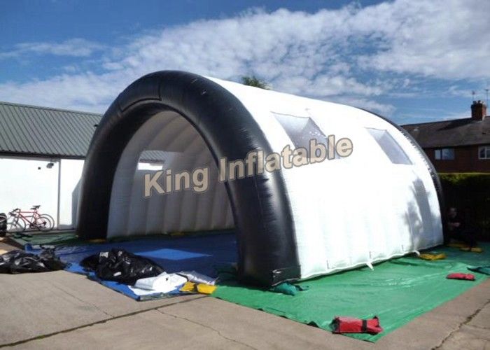 7*5m White PVC Tarpaulin Tunnel Customized for Stage Customized Inflatable Lawn Tent