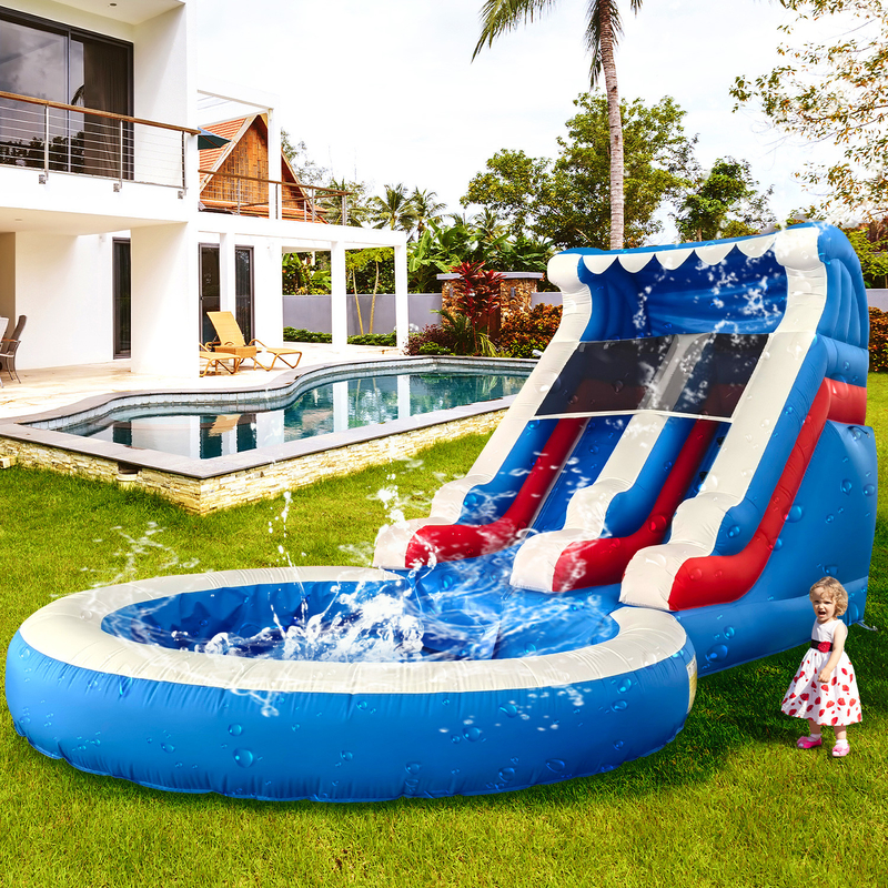 Factory Direct Sales Inflatable Water Slide with Pool Water Slides Inflatable for Adults and Kids
