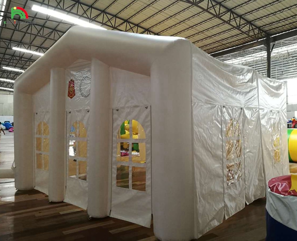 White Large Outdoor Blow Up Wedding Party LED Light Camping Inflatable Outdoor Events Tent