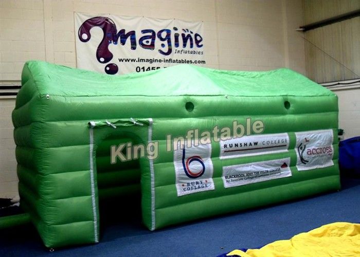 Small Green PVC Inflatable Event Tent  / Exhibition Inflatable Cube Tent