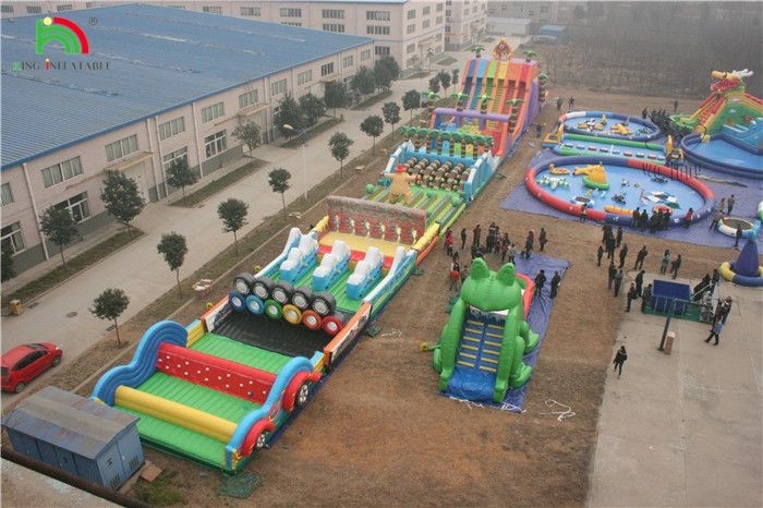 Commercial PVC Giant Inflatable Obstacle Games For Adults Outdoor Running Game Obstacle Course Equipment
