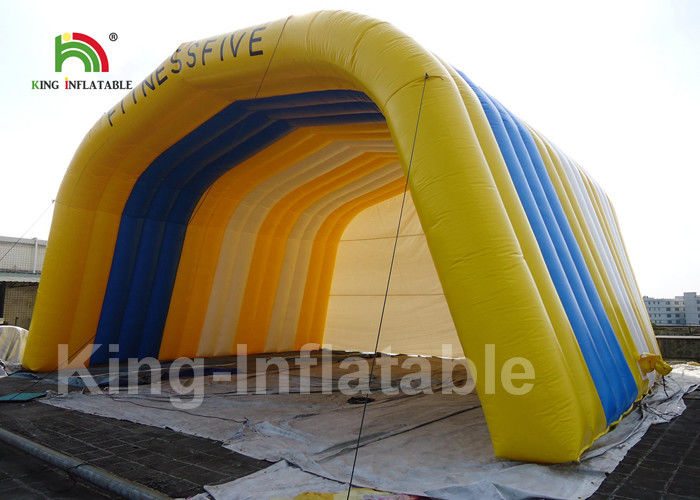 Customized Outdoor 32.81ft Inflatable Event Tent With Yellow Arch Shaped