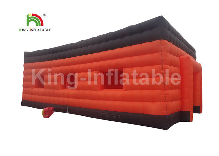 10 * 10m Large Size Red Black Inflatable Event Tent Fire Retardant And Waterproof