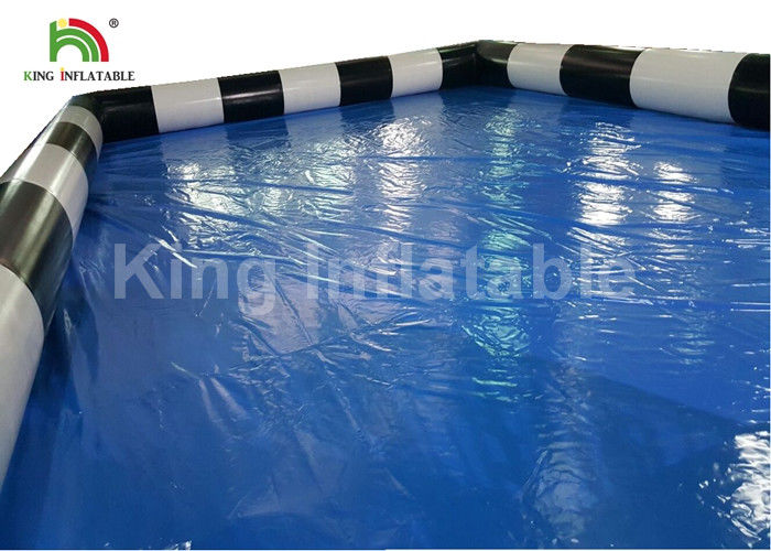Commercial Blue Inflatable Swimming Pool For Adults Fun With CE Blower