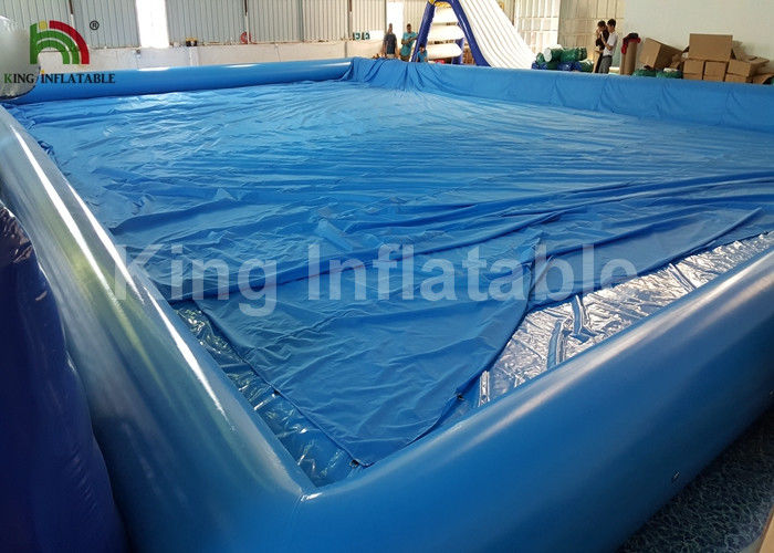 Giant Rectangular 20 X 15m Inflatable Swimming Pools Durable And Airtight
