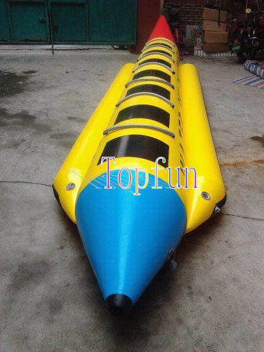 Inflatable Banana Boat For Sale / 0.9mm Pvc Tarpaulin / OEM Color / Sizes