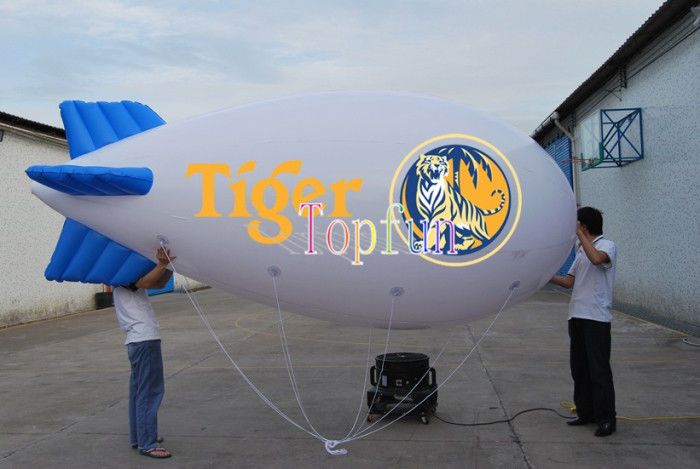Inflatable Advertising Balloon  6 Meters Long Inflatable Helium Blimp  For Advertising