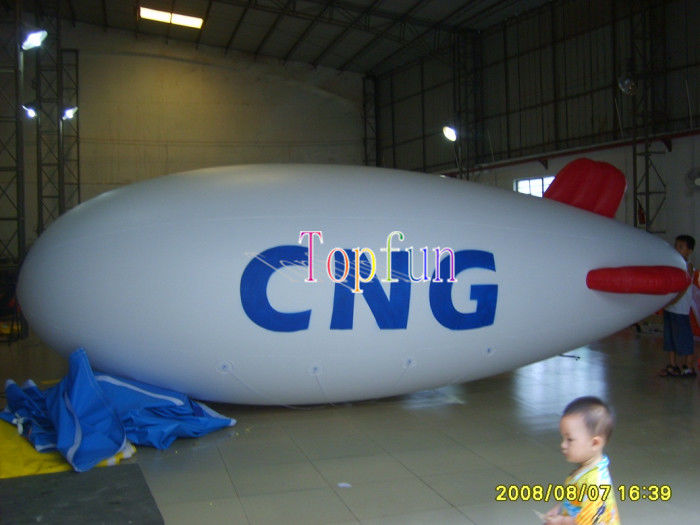 Inflatable Advertising Balloon 6 Meters Long Inflatable Helium Blimp 0.2mm PVC