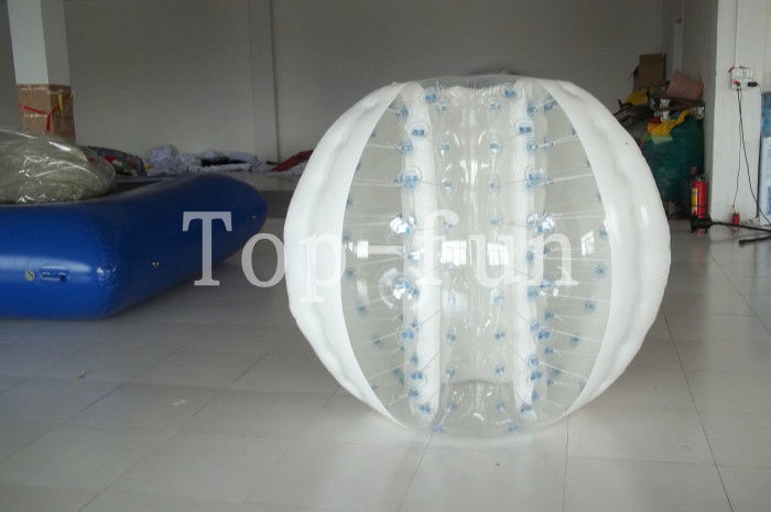 Multi-color 1.0mm PVC / TPU huge Inflatable Bumper Balls For Seaside / Playground