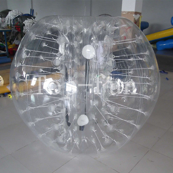 Transparent Grassplot / Snow Field TPU Inflatable Bumper Balls For Kids And Adults