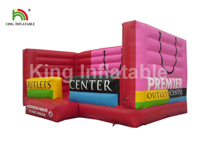Child 0.55mm PVC Inflatable Bounce Castle With Blower Shopping Bags Shaped
