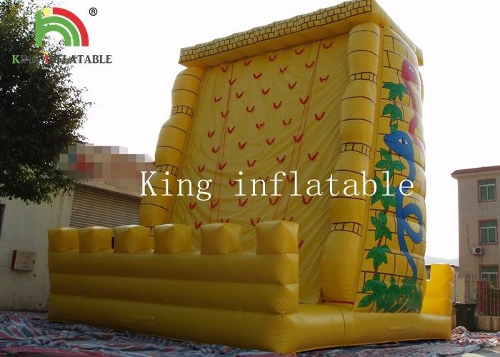 0.55mm PVC Tarpaulin Inflatable Sports Games / Exciting Outdoor Rock Inflatable Climbing Mountain