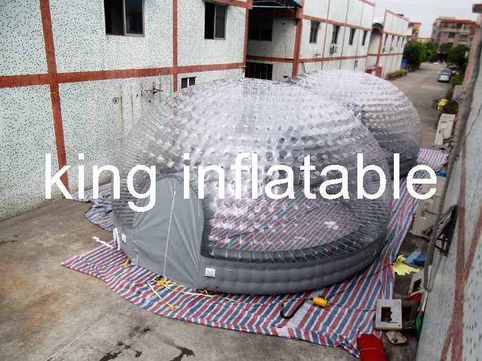 1.0 Mm PVC Transparent Inflatable Air Tent  5m Diameter CE Approval
