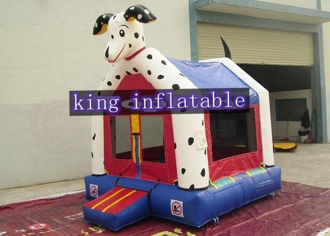 Customized Color Safety Dog Design Inflatable Commercial Bounce Houses Animal Themed For Kids