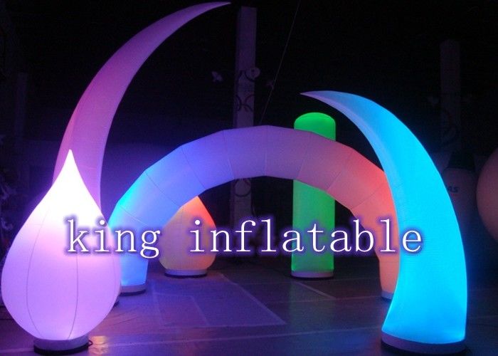 Large Helium Inflatable Advertising Balloons / LED Lighting Balloon For Outdoor Trade Show