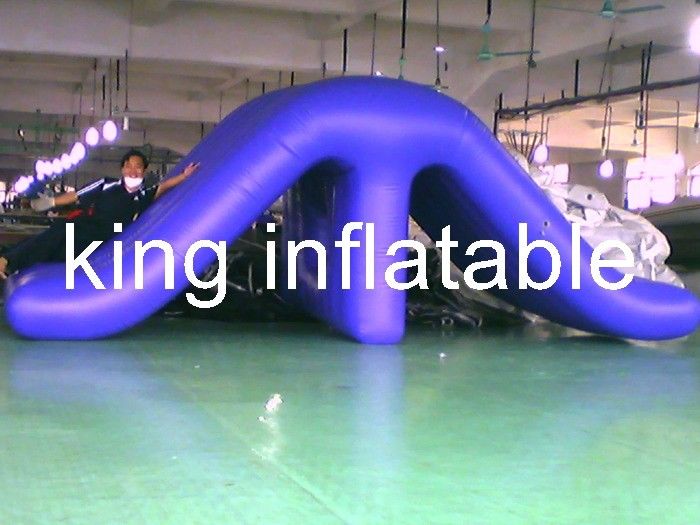 Waterproof Outdoor Inflatable Water Slides , Commercial Water Pool Slide 0.9mm PVC