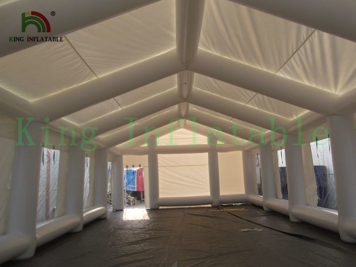 Commercial Durable White Inflatable Event Tent PVC Tarpaulin Or Oxford For Trade Show