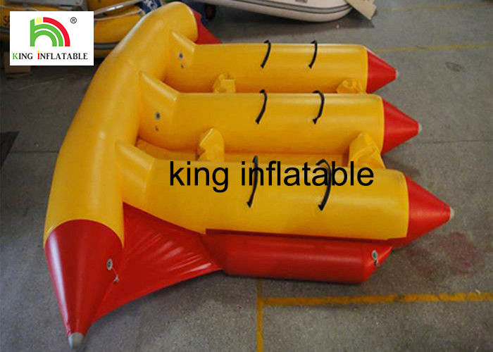 Amusement Water Inflatable Fly Fishing Boat Inflatable Banana Boat For Surfing Games