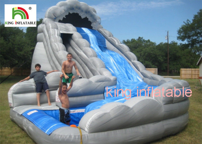Custom Backyard Inflatable Water Slide For Kids / Adults  Double Sewing