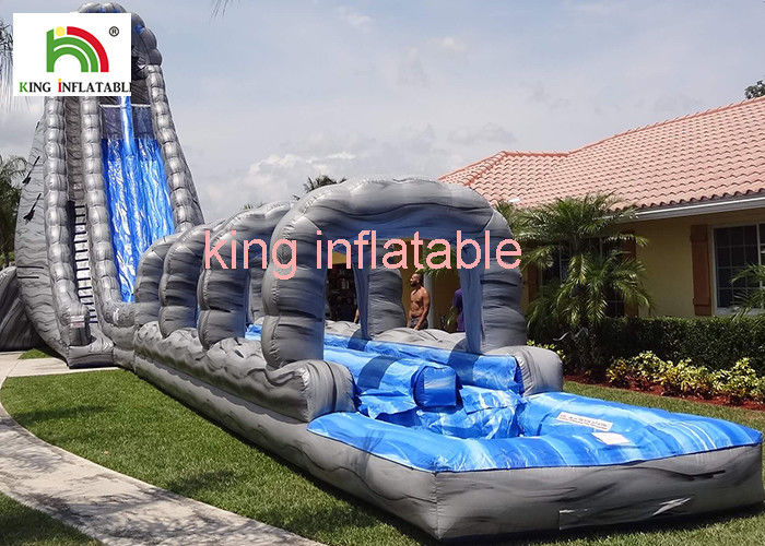 Outside Giant Inflatable Water Slide For Adults Entertainment PVC Tarpaulin