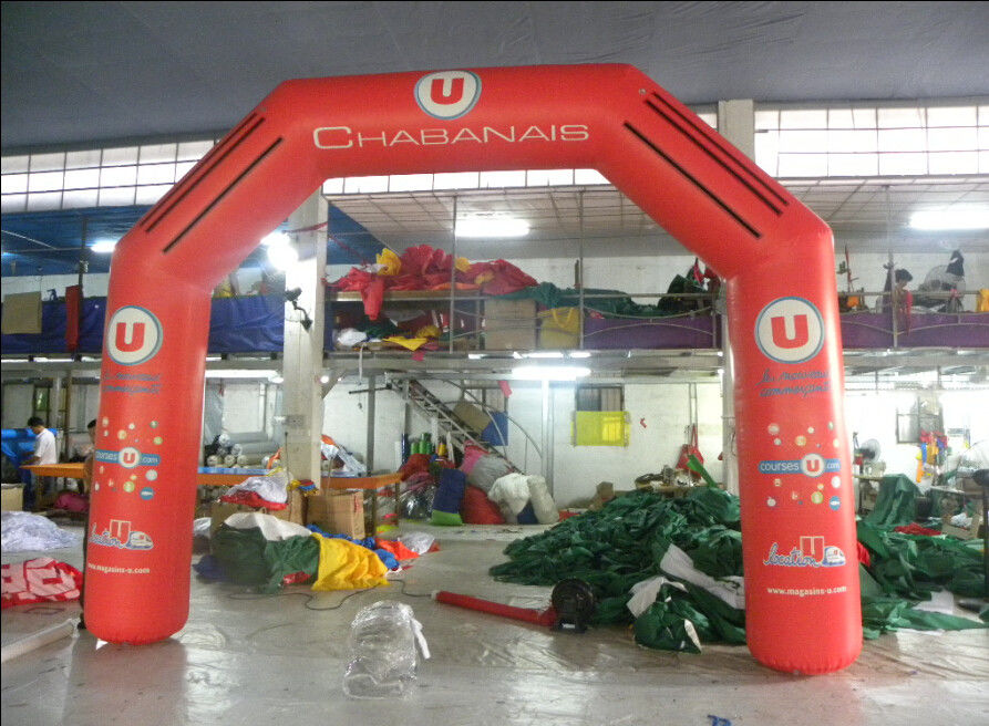 Logos printing Oxford Fabric Inflatable Arches For Racing Or Advertisement Water Proof