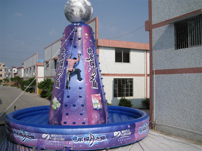 Violet Giant Inflatable Sports Games Amusement Park Equipment Violet