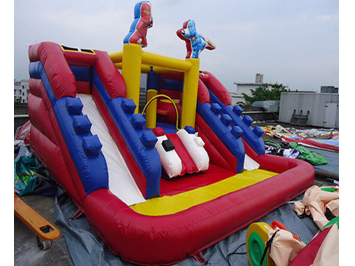 PVC Tarpaulin Outdoor Inflatable Water Slide For Kids Funny Amusement Games