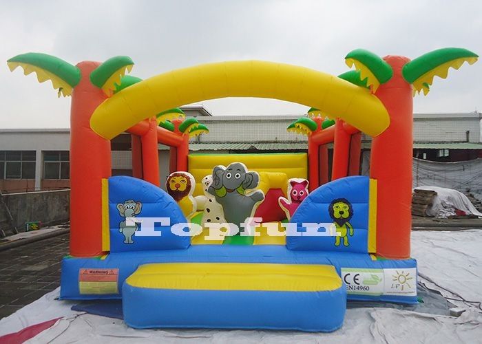 16feet Inflatable Jumping Castle Animal Bouncer With Obstacles For Biff N Bash