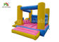 0.55 mm PVC Tarpaulin Commercial Bounce Houses With Slide Ocean Blue Color