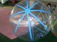 1.0mm PVC Transparent Walk On Water Inflatable Ball With Blue Strings