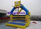 Inflatable Trampoline With SpongeBob Squarepants For Kids Party / Jumping Castle