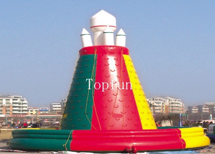 CE 8m Dia High Durability Colorful Inflatable Rocket Climbing Wall ...