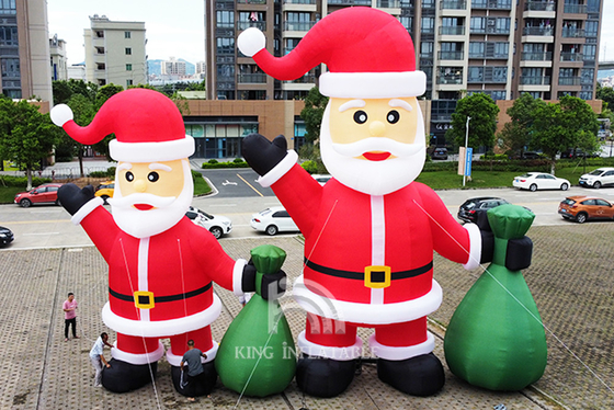 Inflatable Santa Claus 20ft 26ft 33ft High Christmas Decorations Blow Up Santa