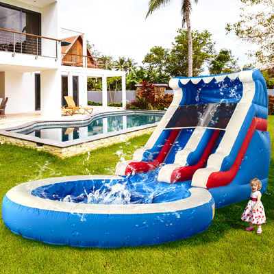 Factory Direct Sales Inflatable Water Slide with Pool Water Slides Inflatable for Adults and Kids