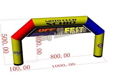 10m*5m Mix Color Large PVC Custom Inflatable Arch / Inflatable Advertising