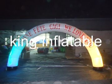 Digital printing Led light with Oxford fabric material  inflatable advertising arch for promotion